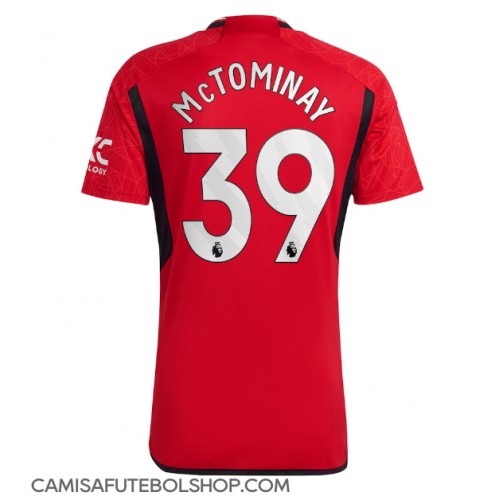 Camisa de time de futebol Manchester United Scott McTominay #39 Replicas 1º Equipamento 2023-24 Manga Curta